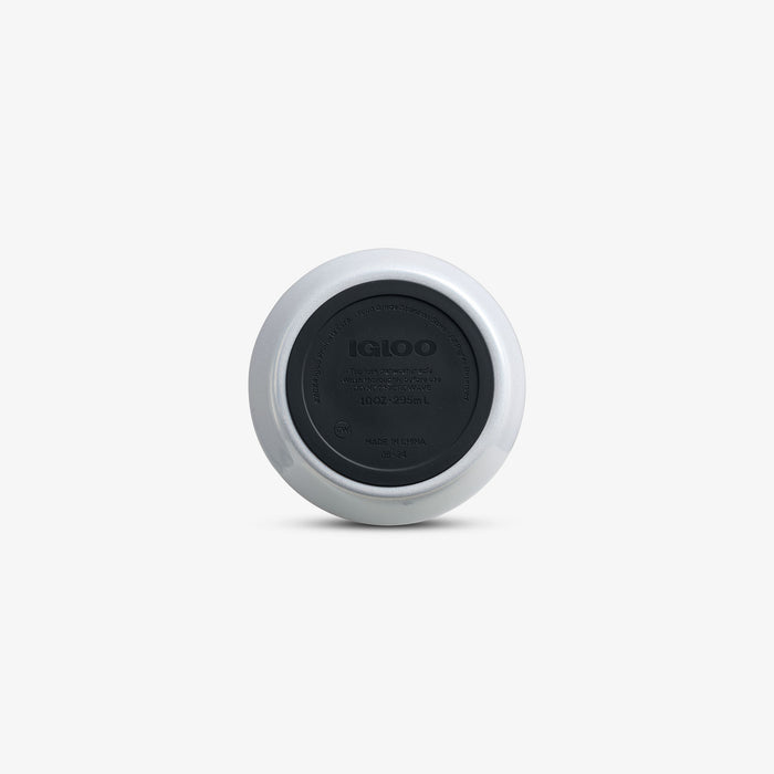 Bottom View | 10 Oz Wine Tumbler::Gradient Pink::Built-in coaster