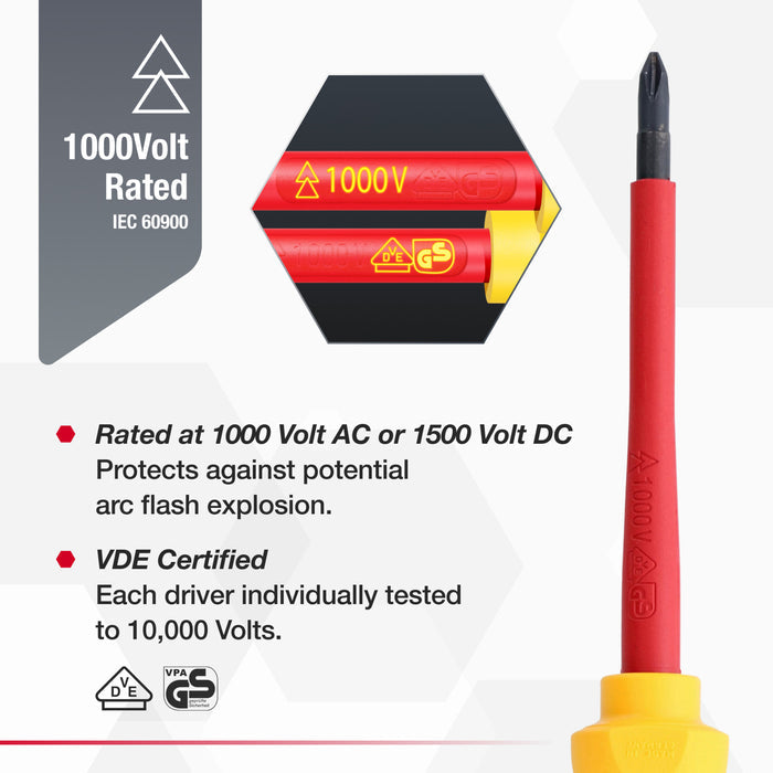 10 Piece Insulated SoftFinish Screwdriver Set