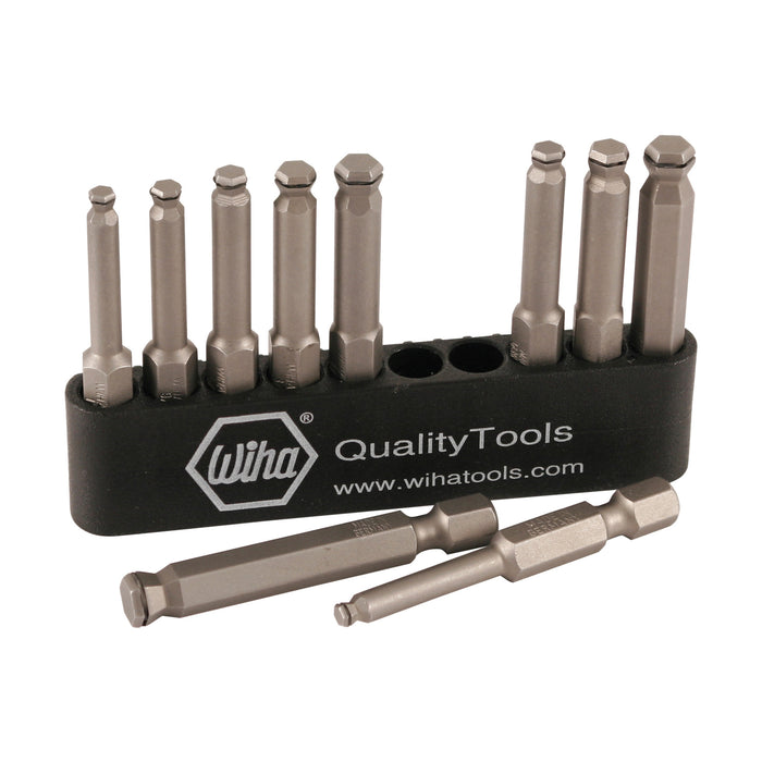 Wiha 74999 10 Piece MagicRing Ball Power Bit Belt Pack Set