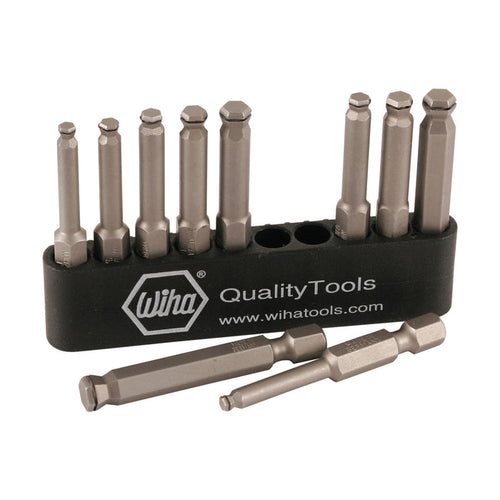 Wiha 74999 10 Piece MagicRing Ball Power Bit Belt Pack Set