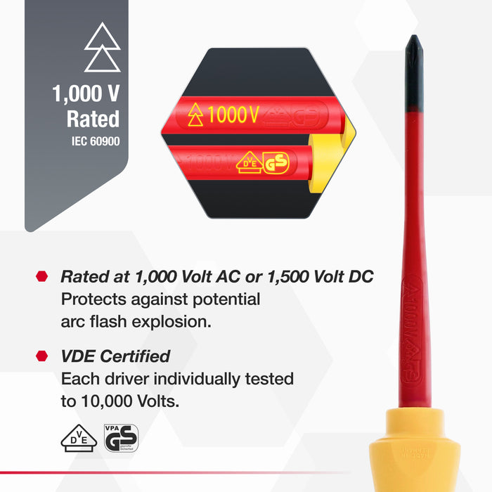 11 Piece Insulated SlimLine Screwdriver Set