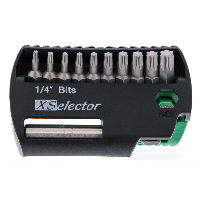 11 Piece Torx Xselector and Magnetic Bit Holder Set - T7 - T40