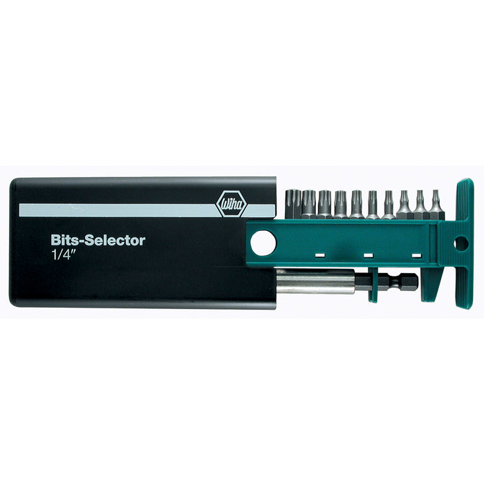Wiha 71692 11 Piece TorxPlus Bits-Selector and 1/4" Magnetic Bit Holder Set - IP3 - IP20