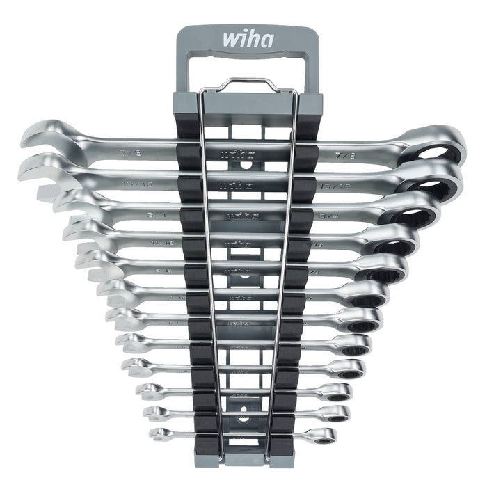 12 Piece Combination Ratchet Wrench Set - SAE