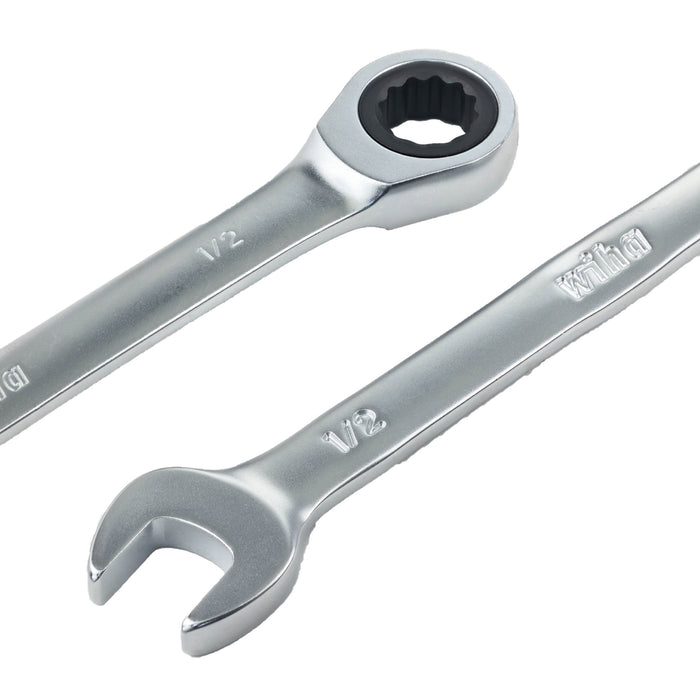 12 Piece Combination Ratchet Wrench Set - SAE