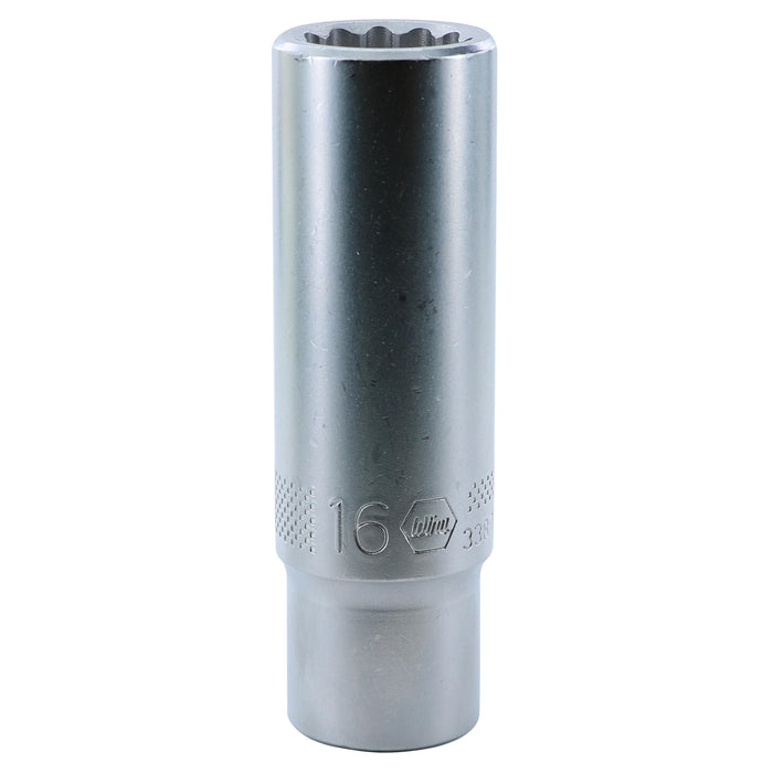 Wiha 33872 12 Point - 1/2" Drive Deep Socket 16.0mm