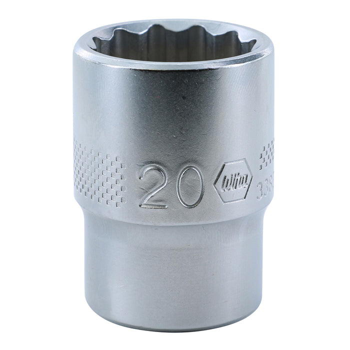 Wiha 33836 12 Point - 1/2" Drive Socket 20.0mm