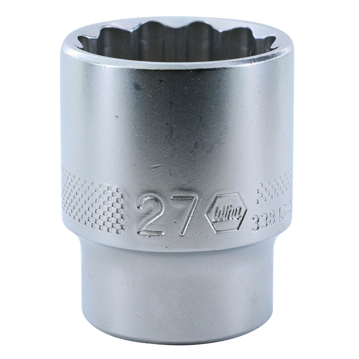 Wiha 33843 12 Point - 1/2" Drive Socket 27.0mm