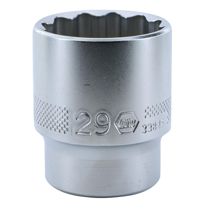 Wiha 33845 12 Point - 1/2" Drive Socket 29.0mm