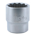 Wiha 33734 12 Point - 3/8 Inch Drive Socket - 19.0mm