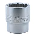 Wiha 33735 12 Point - 3/8 Inch Drive Socket - 20.0mm