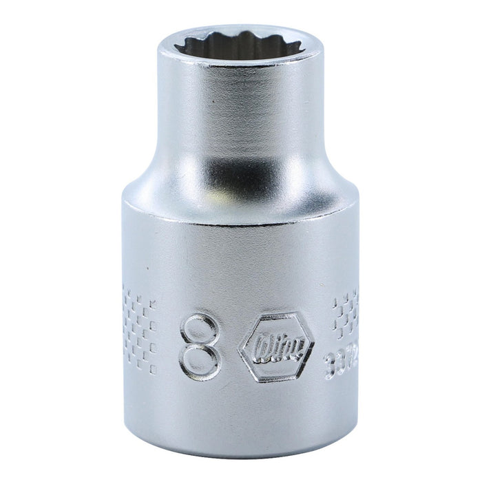 Wiha 33723 12 Point - 3/8 Inch Drive Socket - 8.0mm