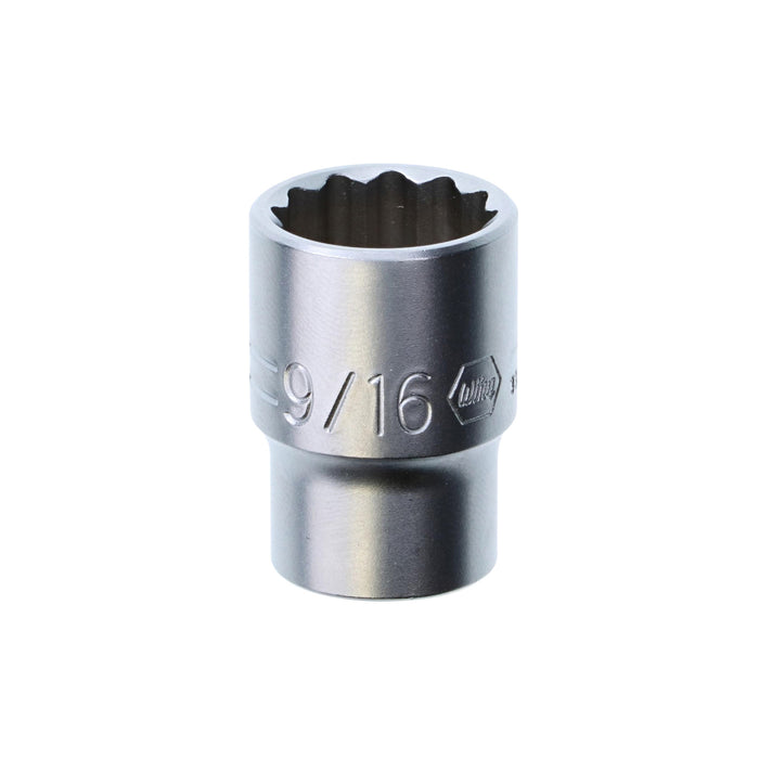 Wiha 33715 12 Point - 3/8 Inch Drive Socket - 9/16"