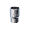 Wiha 33715 12 Point - 3/8 Inch Drive Socket - 9/16"