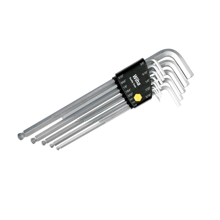 Wiha 36998 13 Piece Ball End Long Arm Hex L-Key Set - Inch