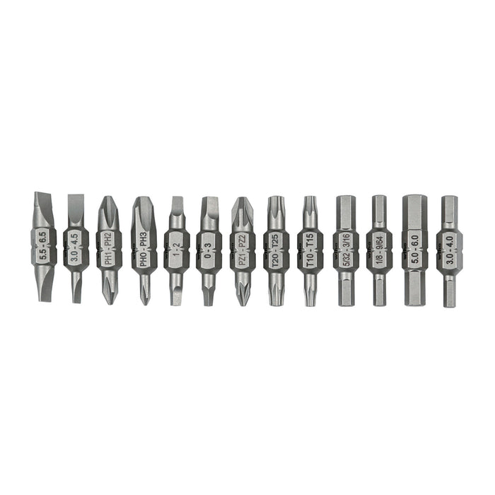 Wiha 77780 13 Piece Double End Bit Reload Set for Tradesman 26-In-1 Ultra Driver