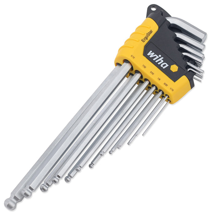 13 Piece ErgoStar Ball End Hex L-Key Set - Inch