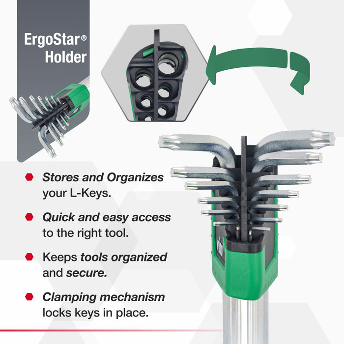 13 Piece ErgoStar Torx L-Key Set