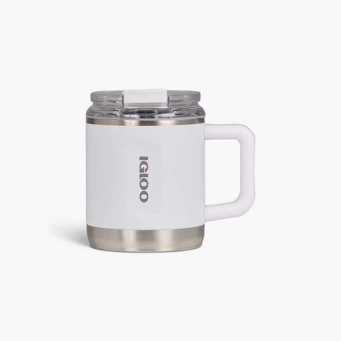 Front View | 15 Oz Coffee Mug::White::Hot/cold compatible