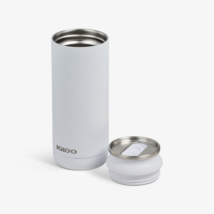 Open View | 16 Oz Can::White::Removable, leakproof lid