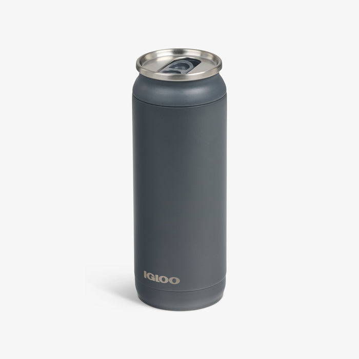 Angle View | 16 Oz Can::Carbonite::Sliding mouth-opening tab
