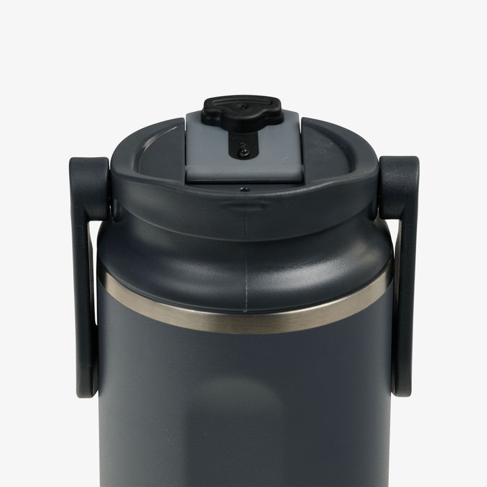 Lid Open View | 20 Oz Flip ‘n’ Sip Tumbler::Carbonite::Leakproof Flip ‘n’ Sip lid