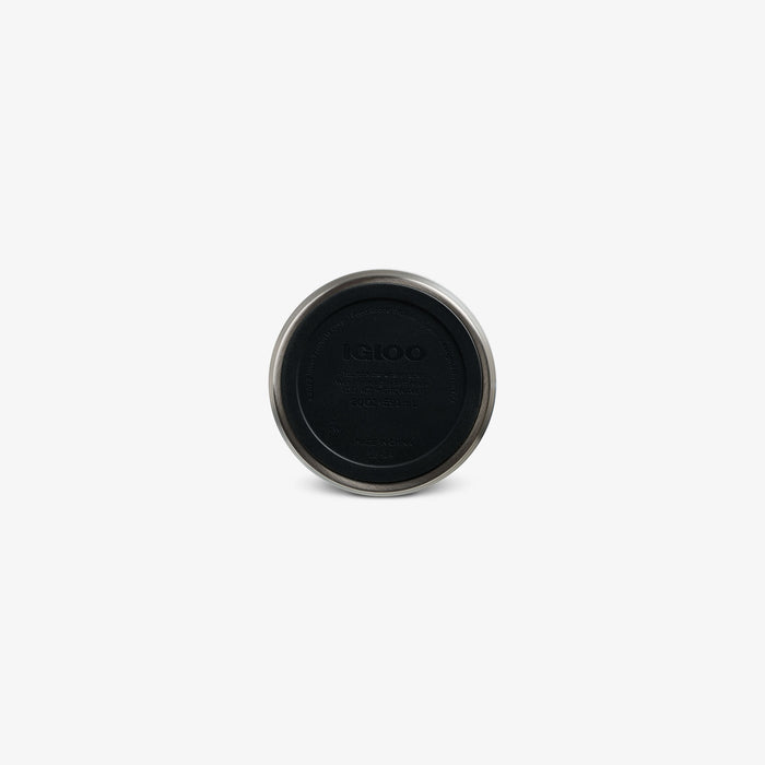 Bottom View | 20 Oz Flip ‘n’ Sip Tumbler::Carbonite::Built-in coaster