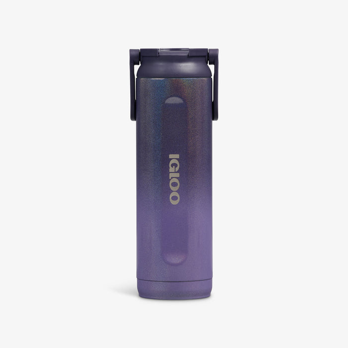Front View | 20 Oz Sport Sipper Bottle::Gradient Grape::Fits in standard cup holders