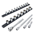 22 Piece Professional Socket Set -12 Point - 3/8" Drive - Metric