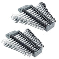 24 Piece Combination Ratchet Wrench Set - Metric and SAE