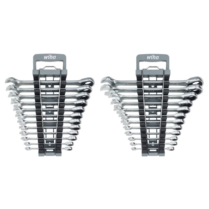 24 Piece Combination Ratchet Wrench Set - Metric and SAE