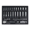 25 Piece 1/4" Drive Professional Standard and Deep Socket Tray Set - SAE