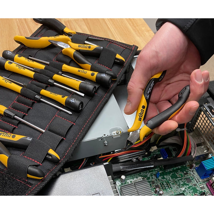 26 Piece ESD Safe PicoFinish Precision Screwdrivers Pliers and Bits Set with Heavy Duty Velcro Pouch
