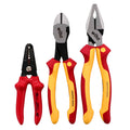 Wiha 32863 3 Piece Insulated Pliers, Cutters, Wire Stripper Set