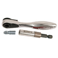 Wiha 38076 3 Piece Mini Bit Ratchet and SlimFix Bit Holder Set