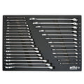 31 Piece Combination Wrench Tray Set - SAE and Metric