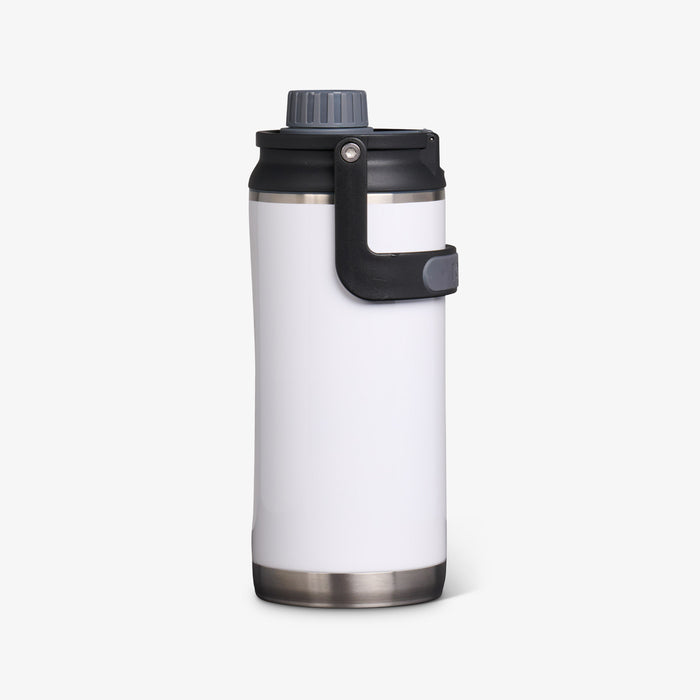 Profile View | 36 Oz Twist ‘n’ Chug Bottle::Gloss White::Tuck Tight handle
