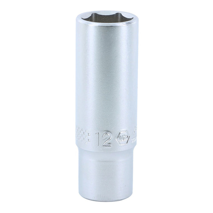 Wiha 33349 6 Point - 1/4 Inch Drive Deep Socket - 12.0mm x 50mm