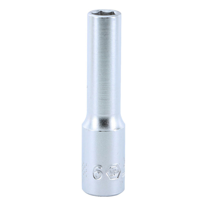 Wiha 33343 6 Point - 1/4 Inch Drive Deep Socket - 6.0mm x 50mm