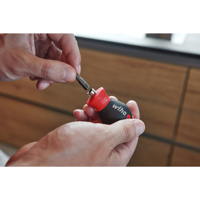 7 Piece SoftFinish Stubby Bit Holder Set - Slotted, Phillips, PoziDriv
