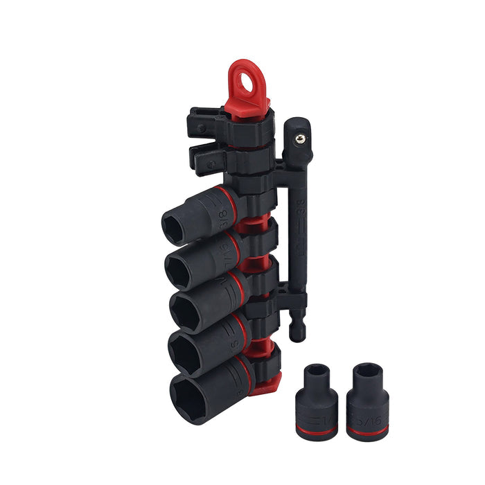 8 Piece 3/8" Drive SAE Impact Socket Set