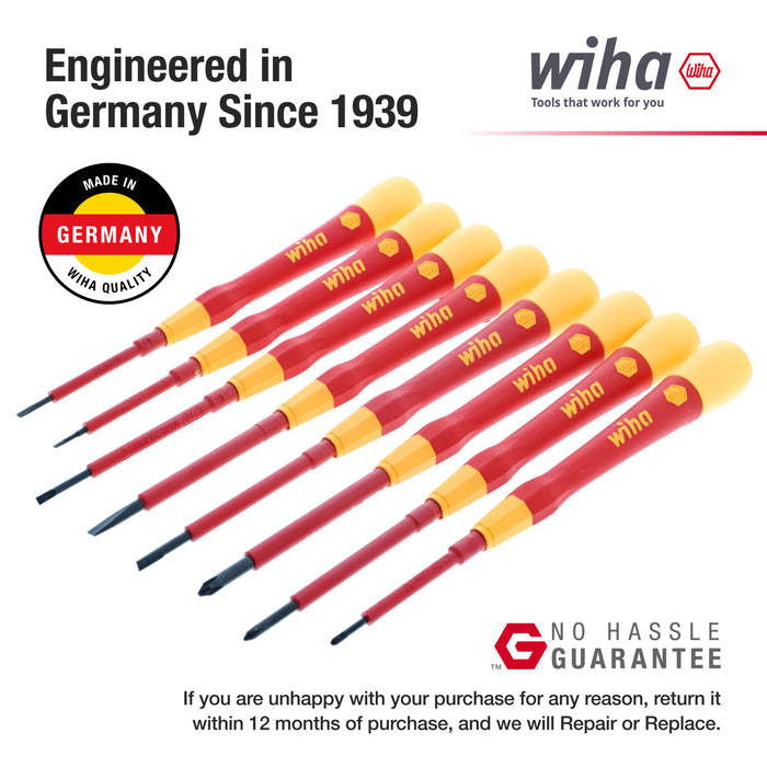 8 Piece Insulated PicoFinish Precision Screwdriver Set