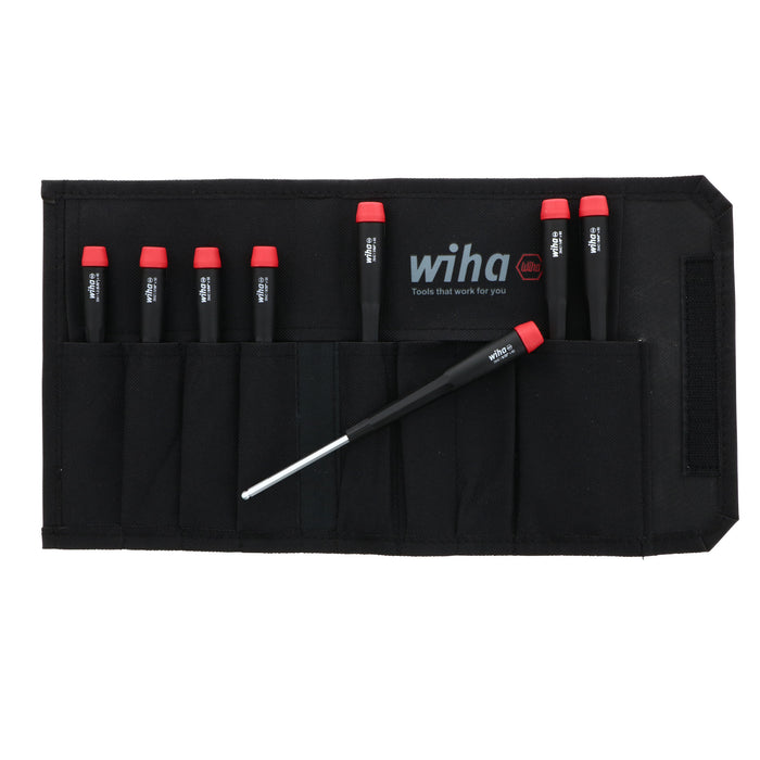 8 Piece Precision Ball End Hex Imperial Screwdriver Set - Inch