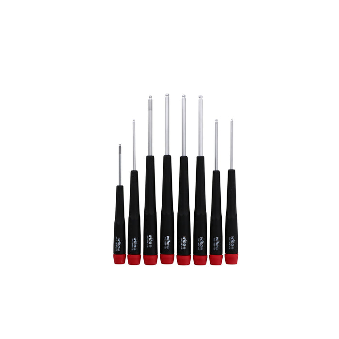 8 Piece Precision Ball End Hex Screwdriver Set - Inch