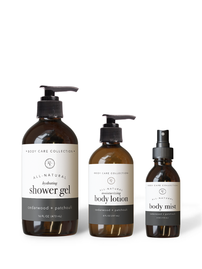 Cedarwood + Patchouli Body Care Set | 3 piece