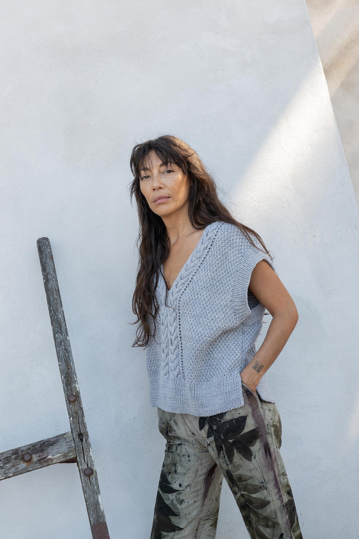 Chaleco Lirio (con tinte natural)
