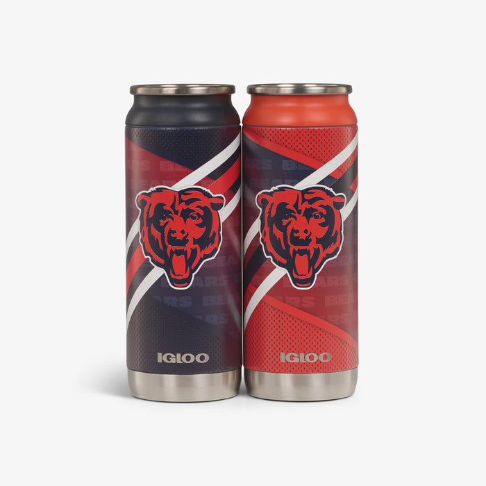 Front View | Chicago Bears Home & Away 16 Oz Can 2-Pack::::Set of 2