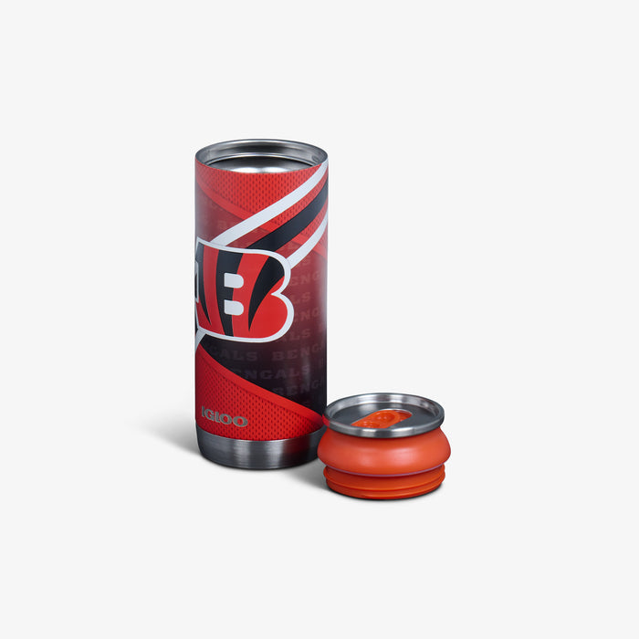 Open View | Cincinnati Bengals 16 Oz Can::::Removable lid