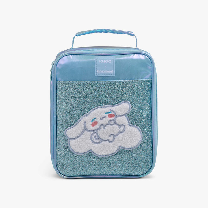 Front View | Cinnamoroll™ Slim Lunch Cooler Bag::::Chenille Cinnamoroll™ detail