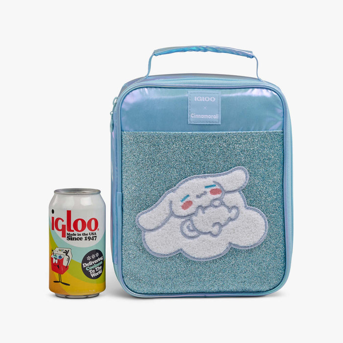 Size View | Cinnamoroll™ Slim Lunch Cooler Bag::::Holds up to 3 cans